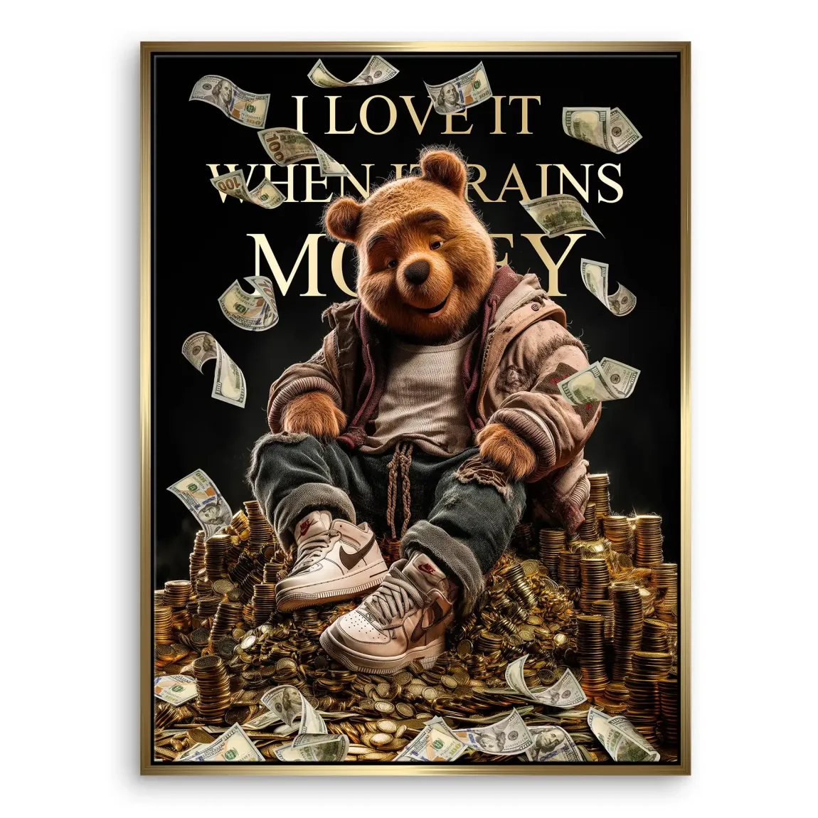 Winnie Puuh Rich Dreams Leinwand Bild INGALERIE