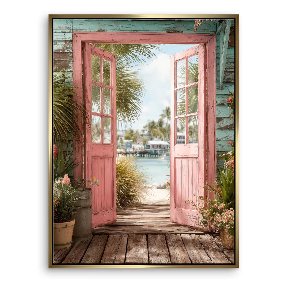 Coastal Escape Leinwand Bild
