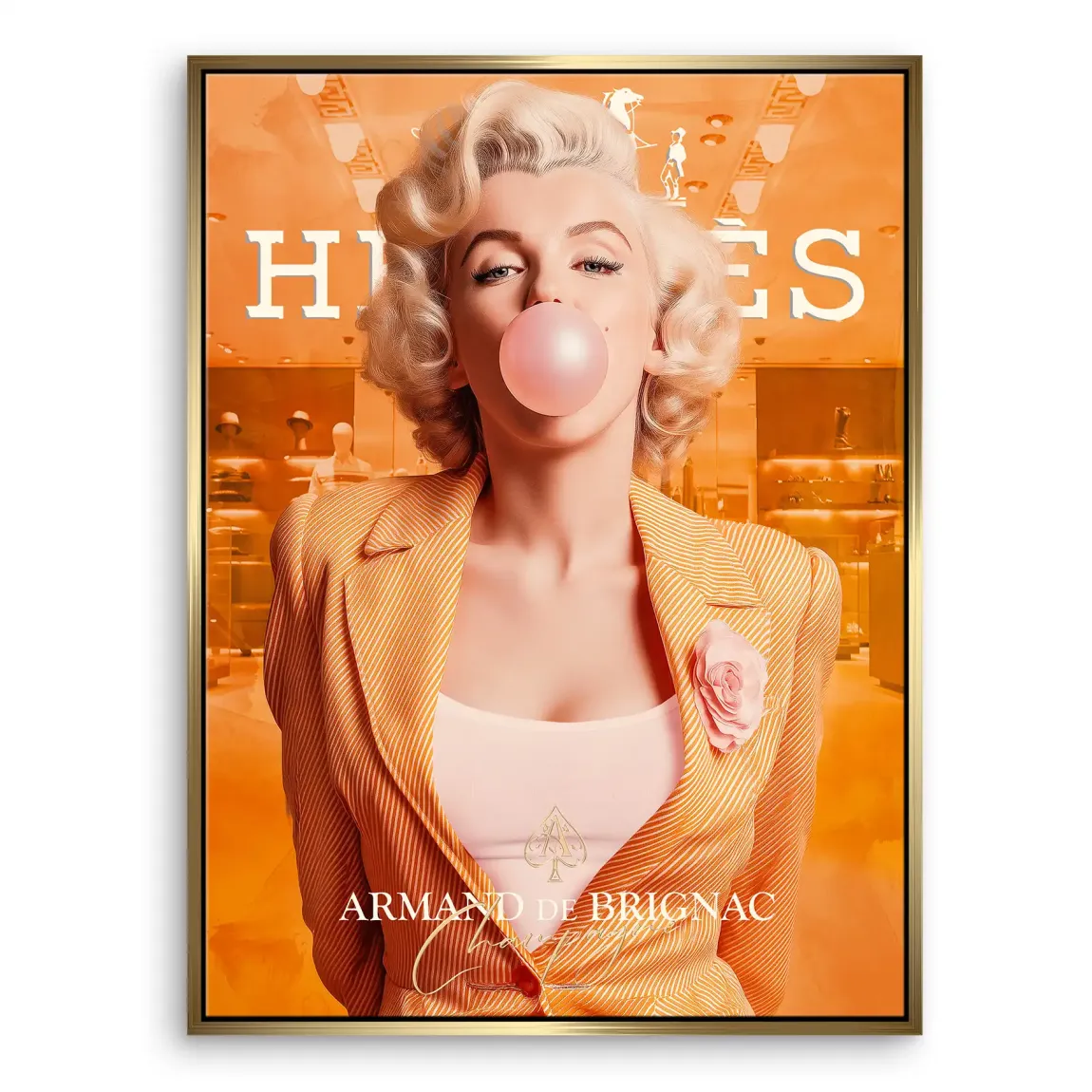 Monroe Bubble Glamour Leinwand Bild INGALERIE
