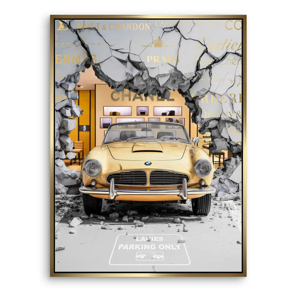 Luxury Shopping Leinwand Bild