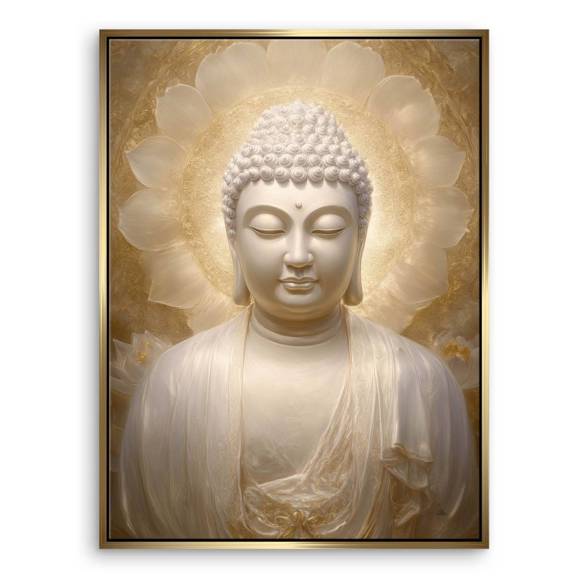 Goldener Buddha Leinwand Bild