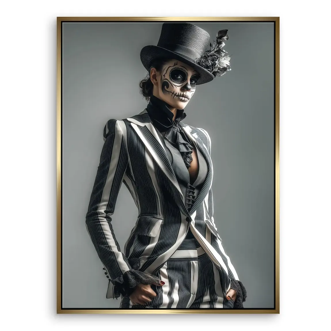 Lady Skull Leinwand Bild INGALERIE