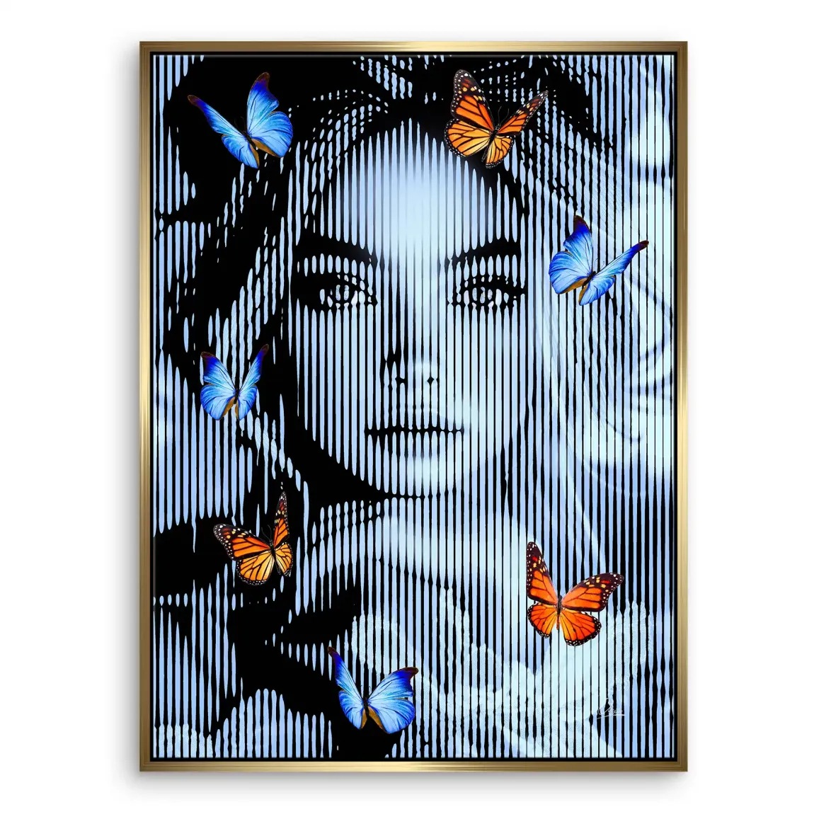 Flüstern der Schmetterlinge Leinwand Bild INGALERIE