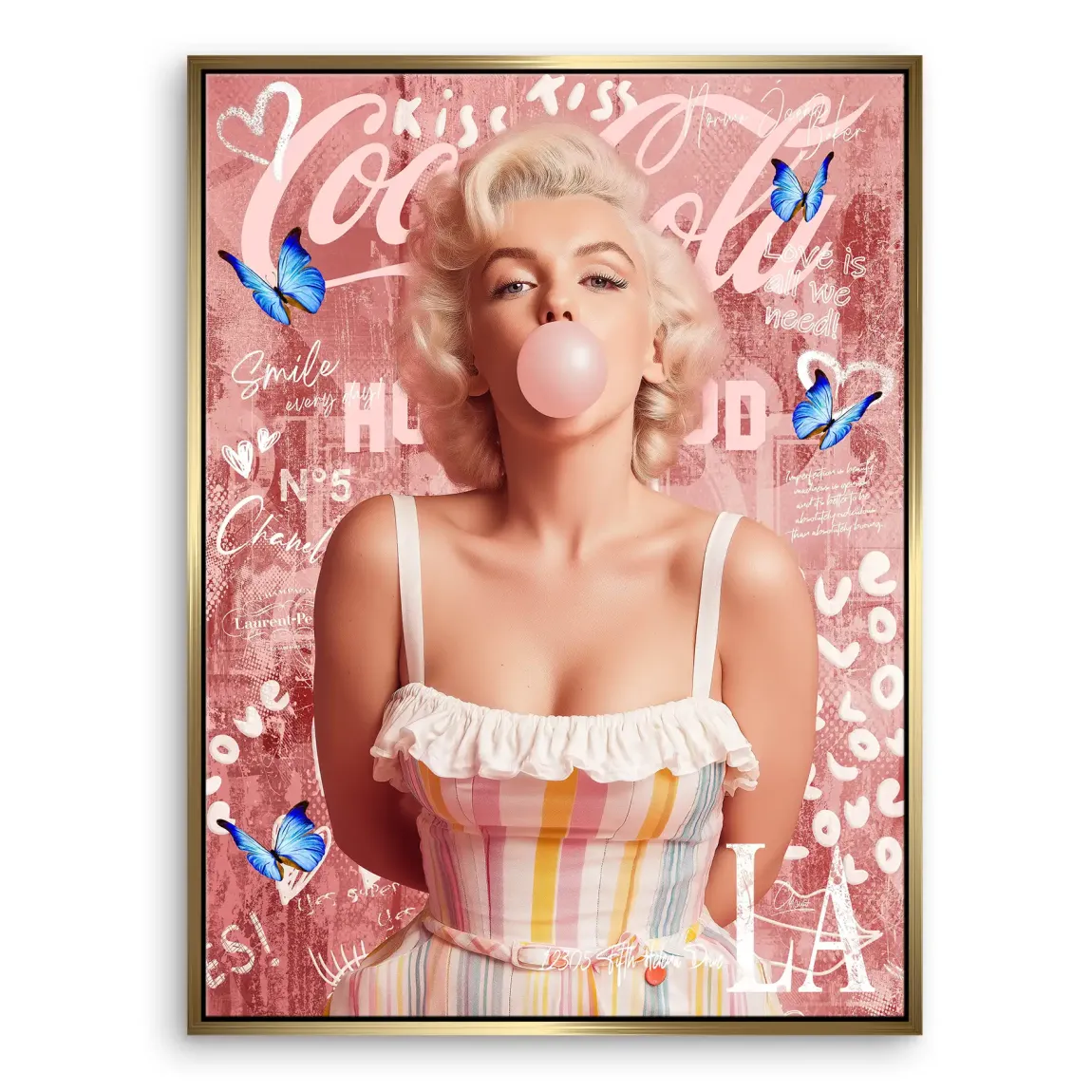 Bubble Pop Hollywood Leinwand Bild INGALERIE