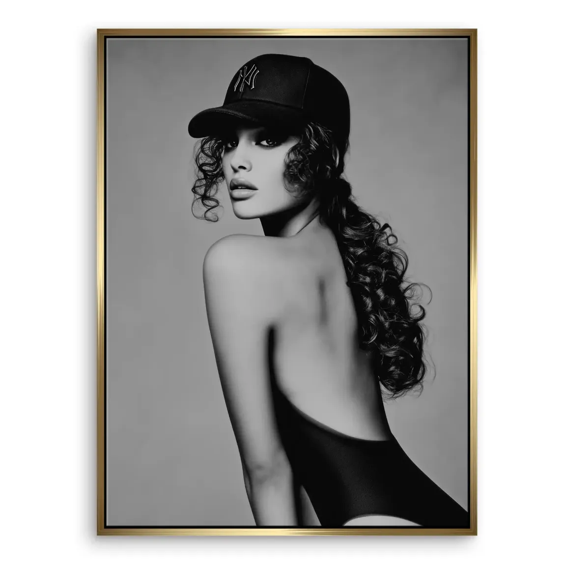 Cap Girl Leinwand Bild