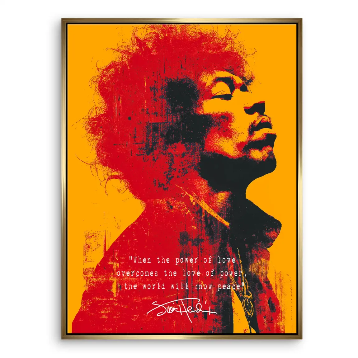 Electric Soul Hendrix Leinwand Bild