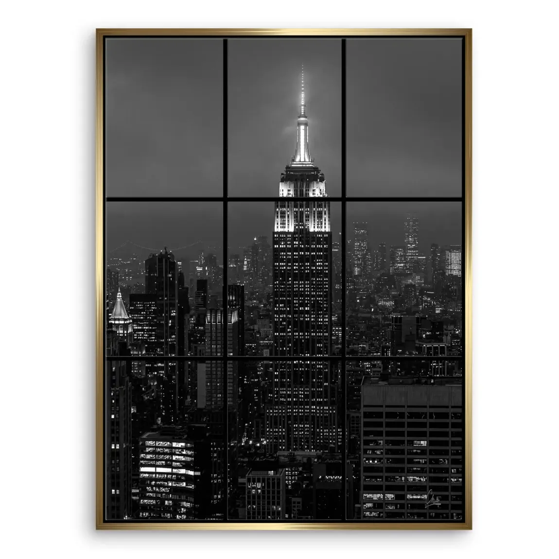 Midnight Crown New York Leinwand Bild