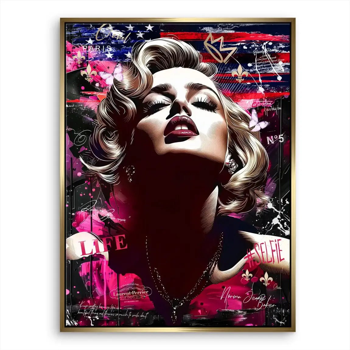 Marilyn Monroe USA Leinwand Bild INGALERIE