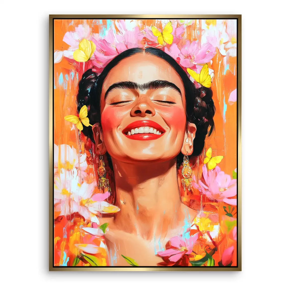 Frida Kahlo Blooming Leinwand Bild INGALERIE