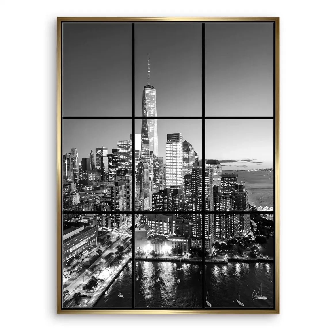 City Lights New York Leinwand Bild