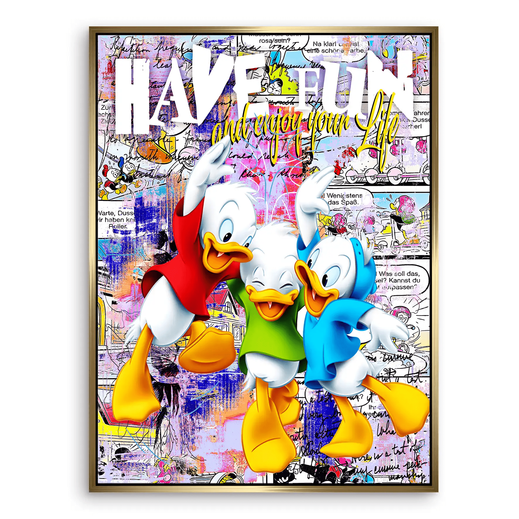 Duck Kids Nr.2 Pop Art Leinwand Bild INGALERIE