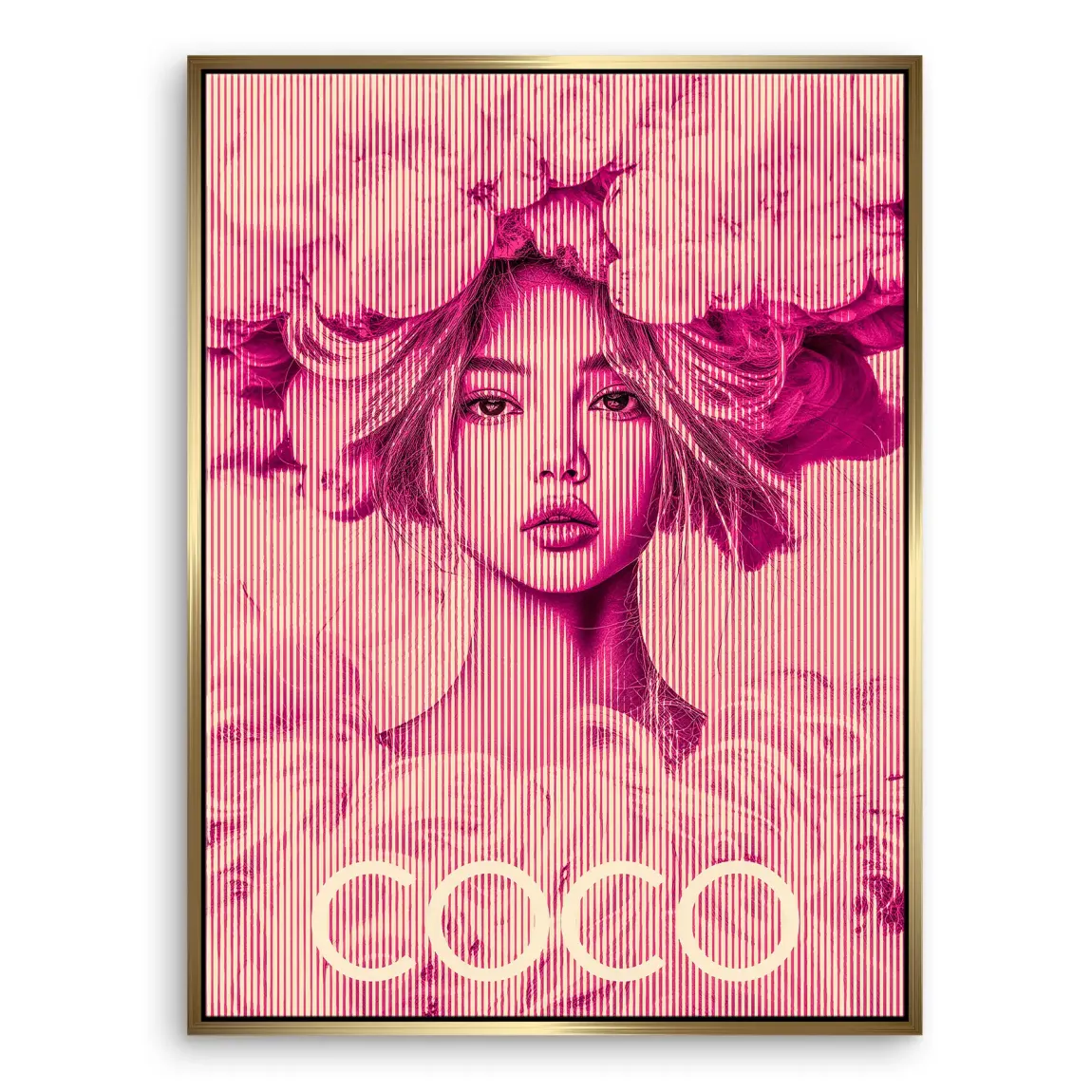 Coco Vision in Pink Leinwand Bild INGALERIE