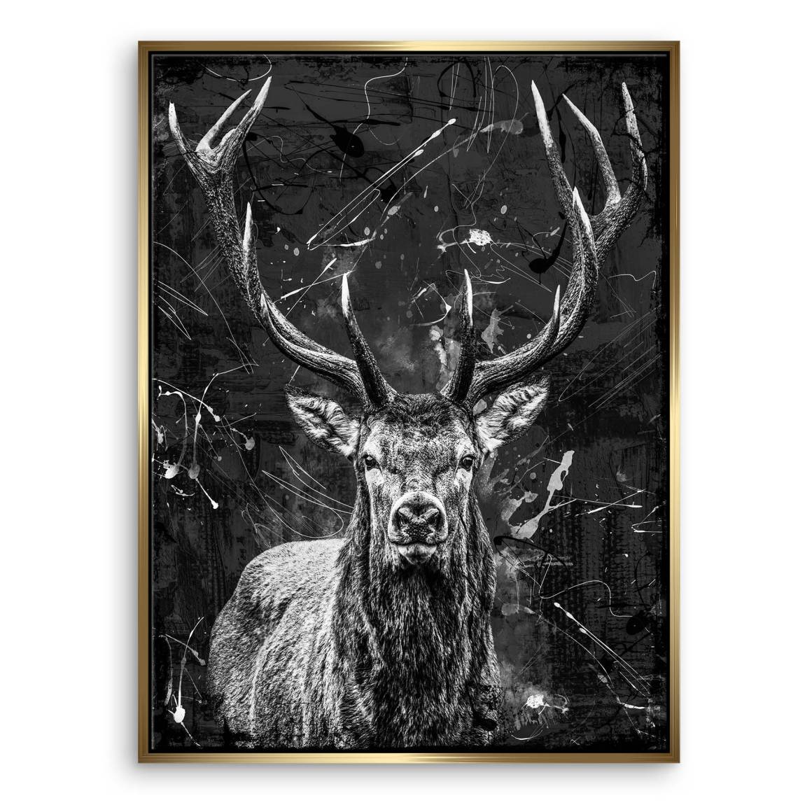 Hirsch Prestige Leinwand Bild