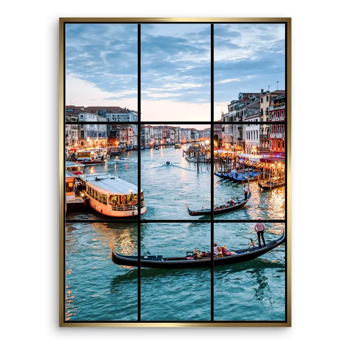 Lichter von Venedig Leinwand Bild