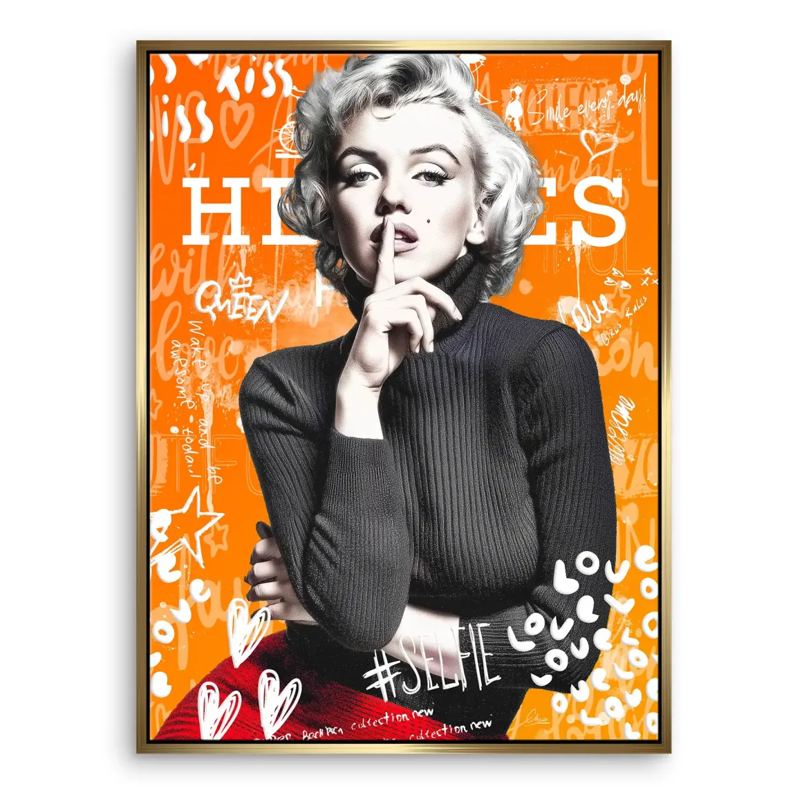 Queen of Silence Pop Leinwand Bild INGALERIE