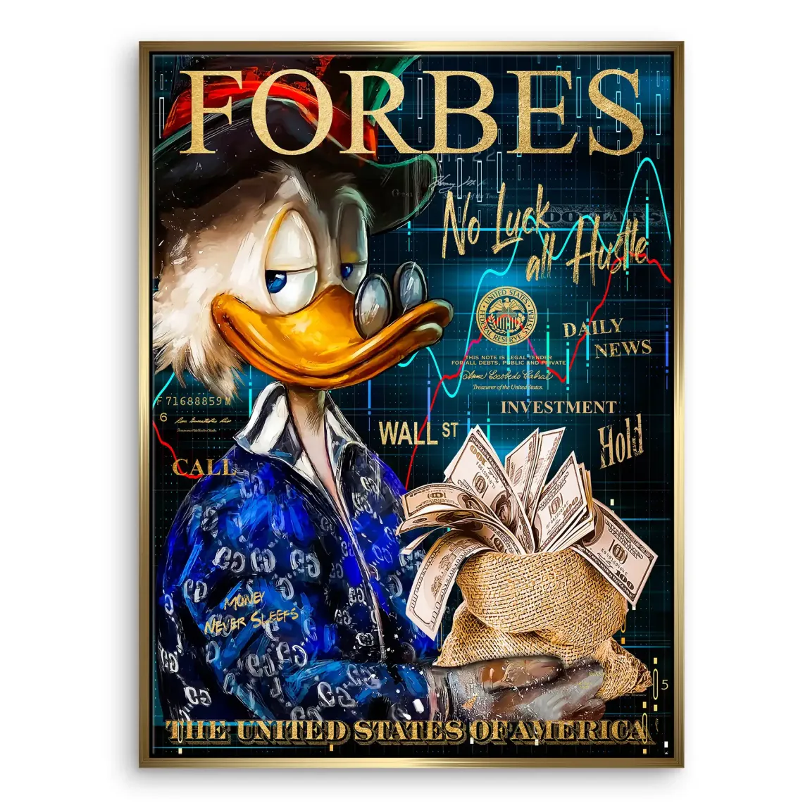 Dogobert Money Empire Leinwand Bild