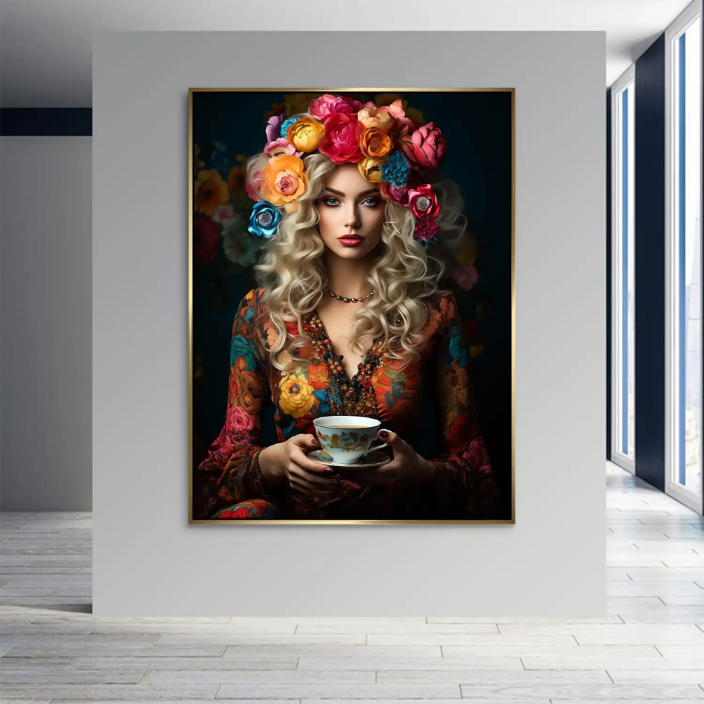 Beauty Bohemian Flower Leinwand Bild INGALERIE