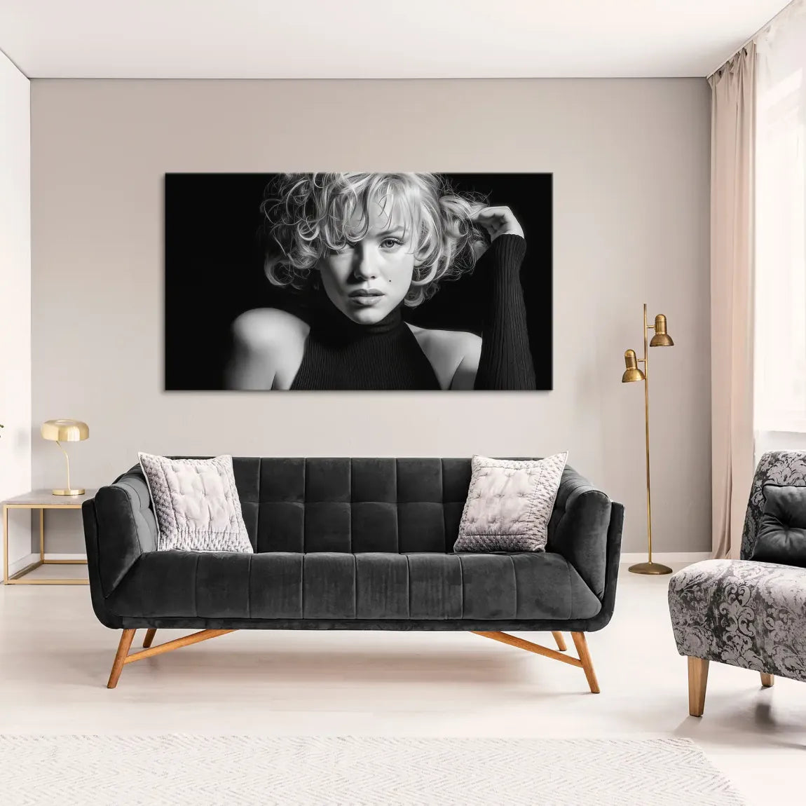 Marilyn Monroe Velvet Icon Leinwand Bild