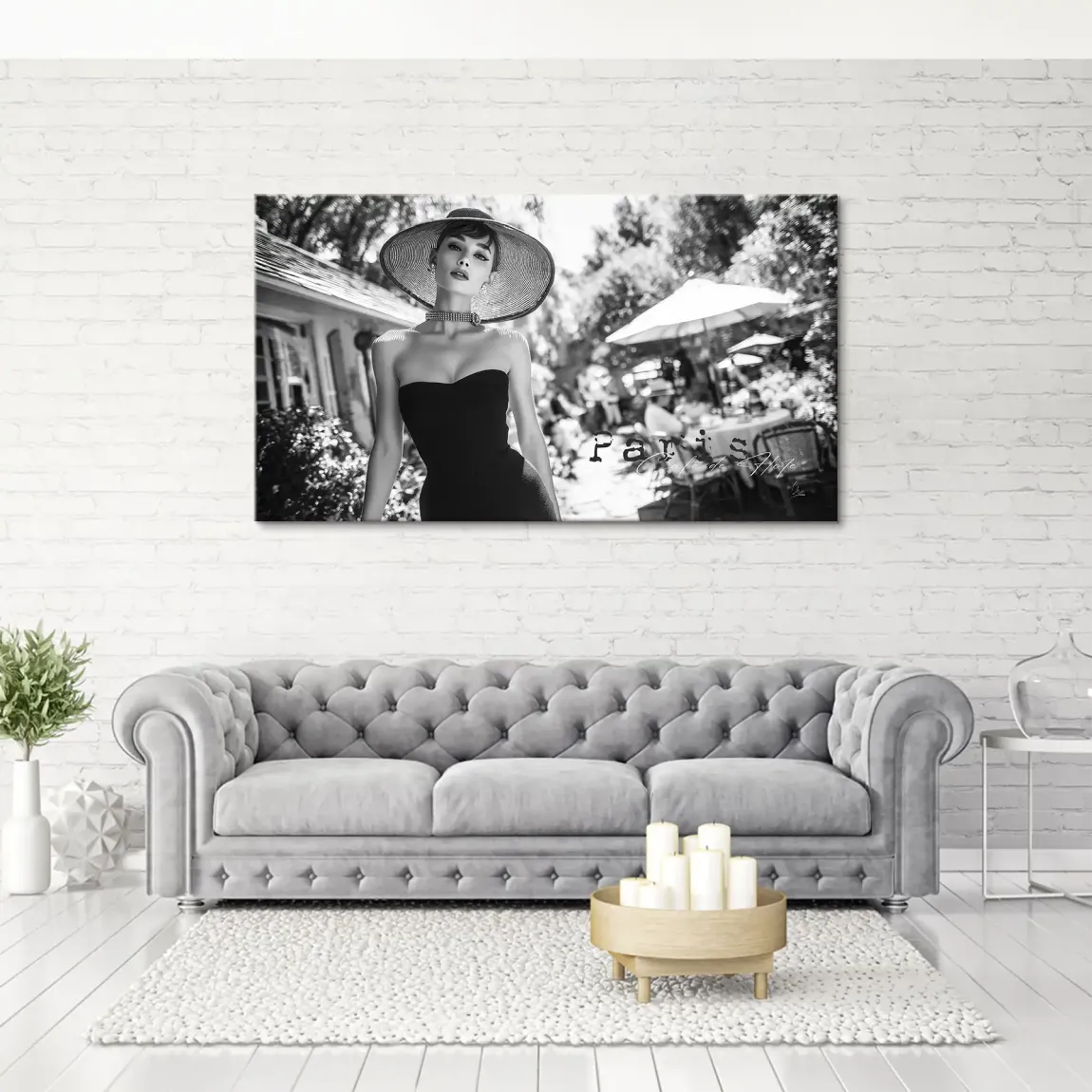 Audrey Hepburn Summer Style Leinwand Bild