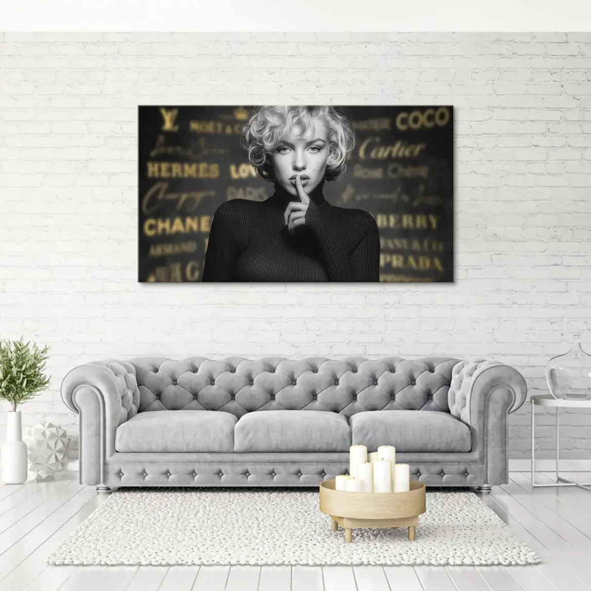 Marilyn Monroe Secret Glamour Leinwand Bild
