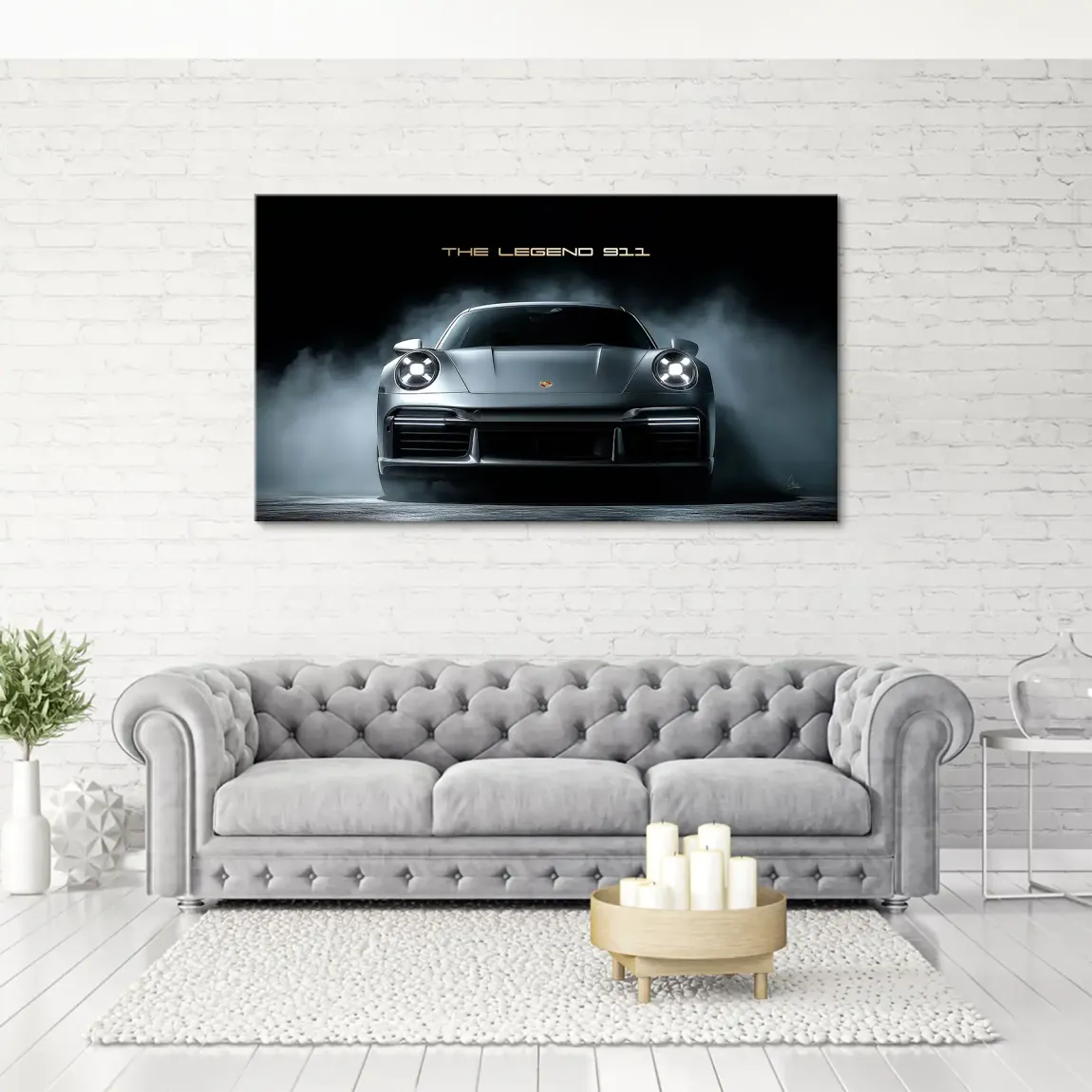 911 Silver Legend Leinwand Bild