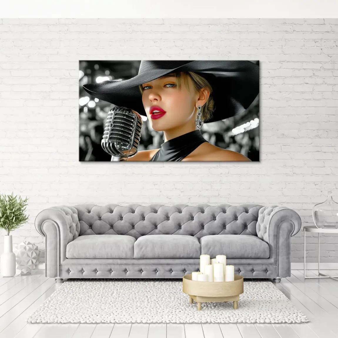 Midnight Jazz Leinwand Bild