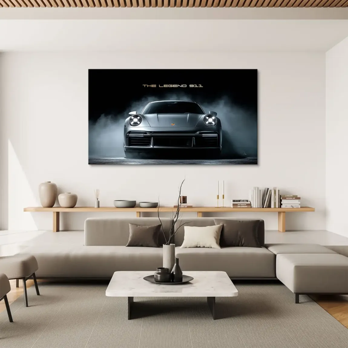 911 Silver Legend Leinwand Bild