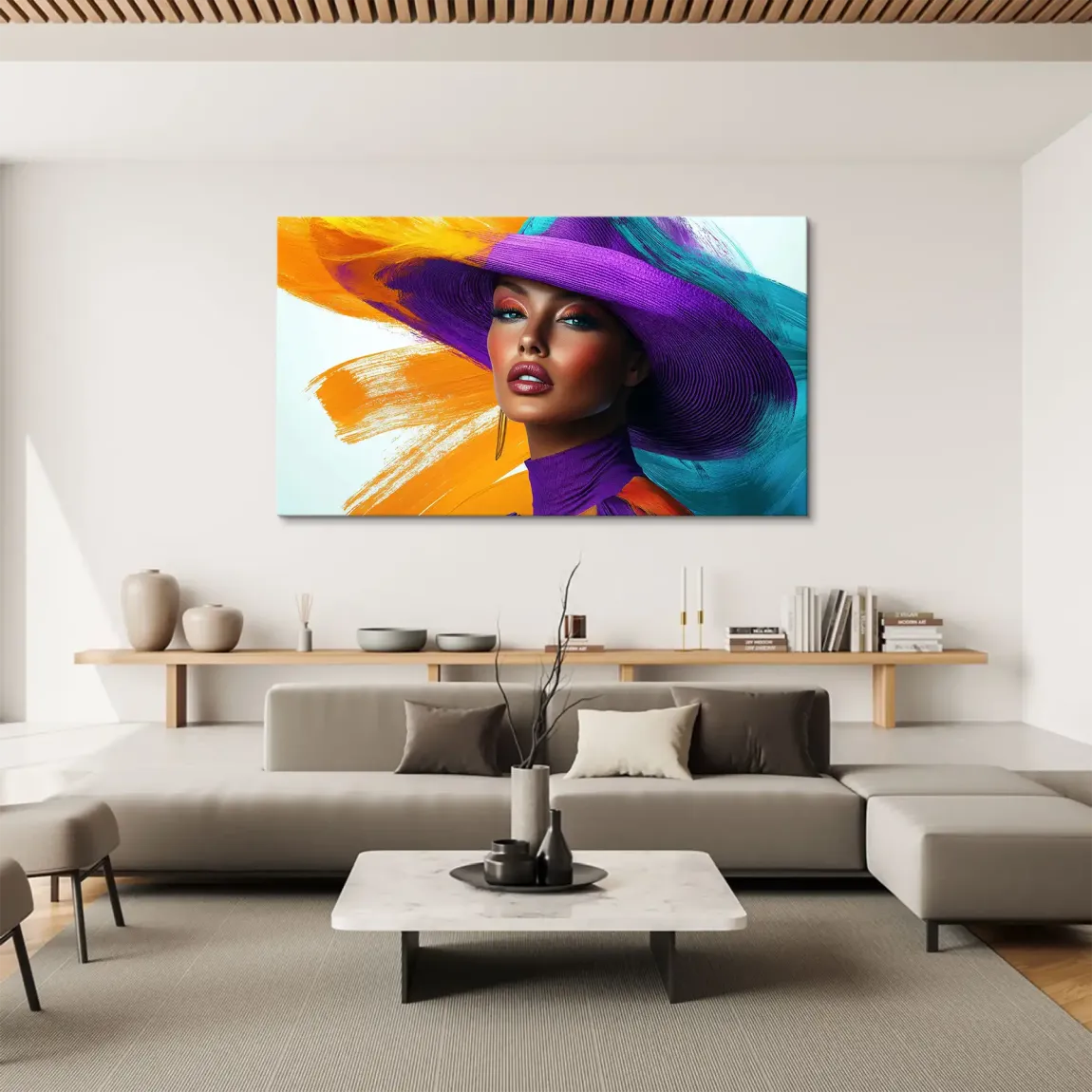 Vivid Fashion Color Art Leinwand Bild