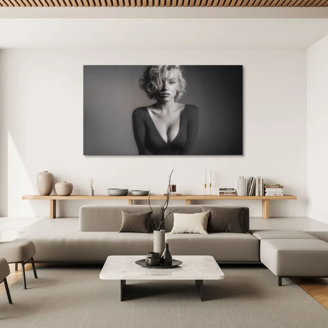 Marilyn Monroe Glam Night Leinwand Bild