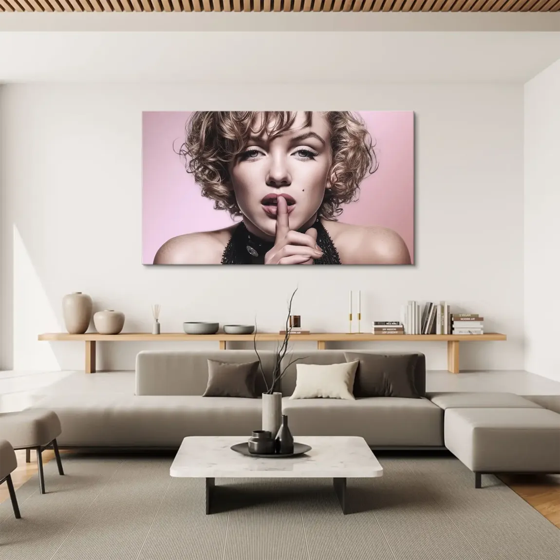 Marilyn Silent Secret Leinwand Bild