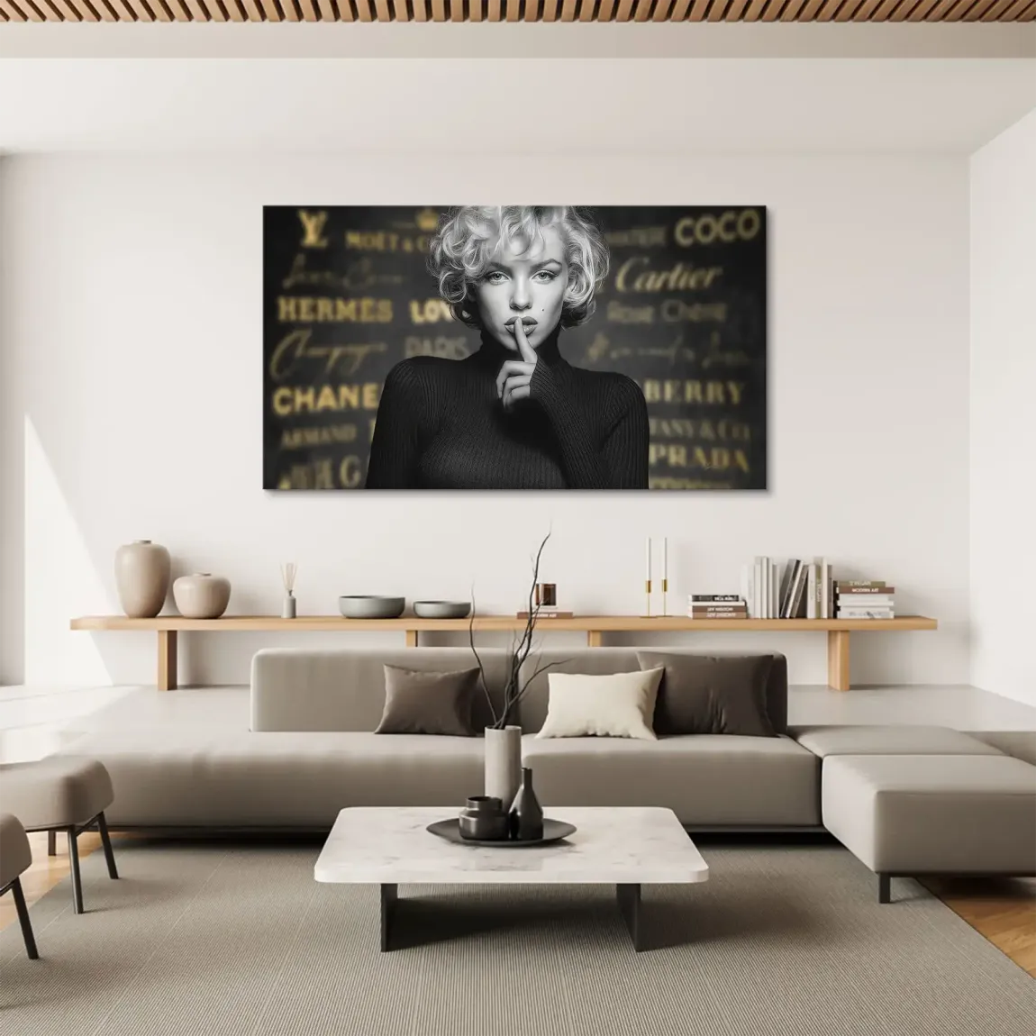 Marilyn Monroe Secret Glamour Leinwand Bild