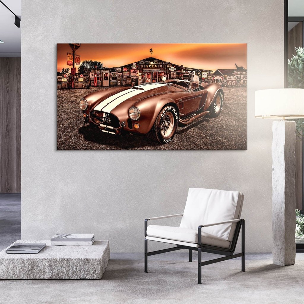 AC Cobra Abstrakt Sunset Leinwand Bild INGALERIE