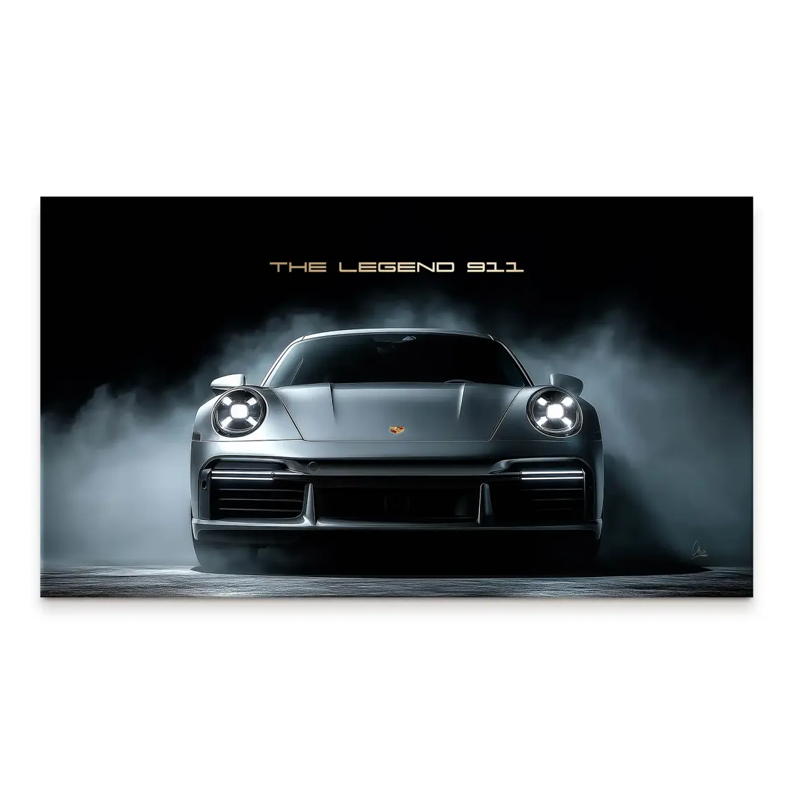 911 Silver Legend Leinwand Bild
