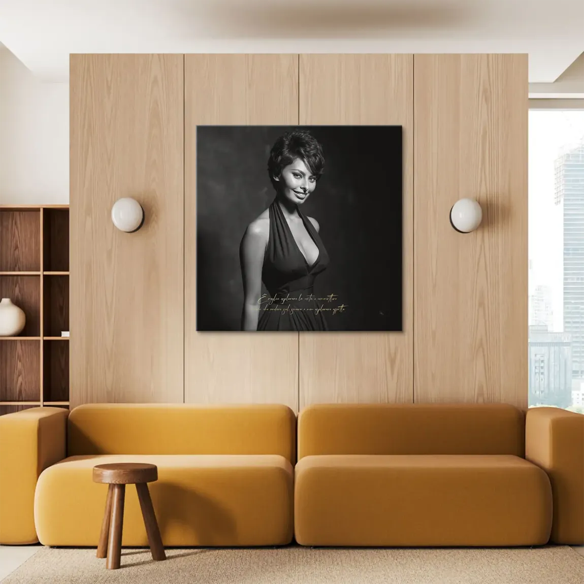 Sophia Zitat Leinwand Bild