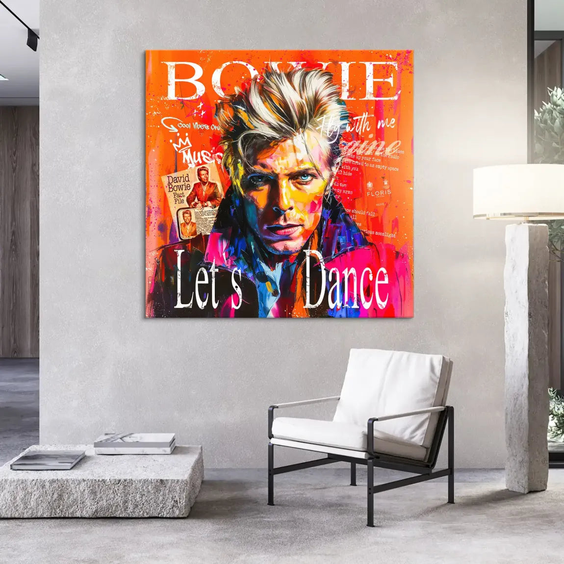 David Bowie Sound and Color Leinwand Bild