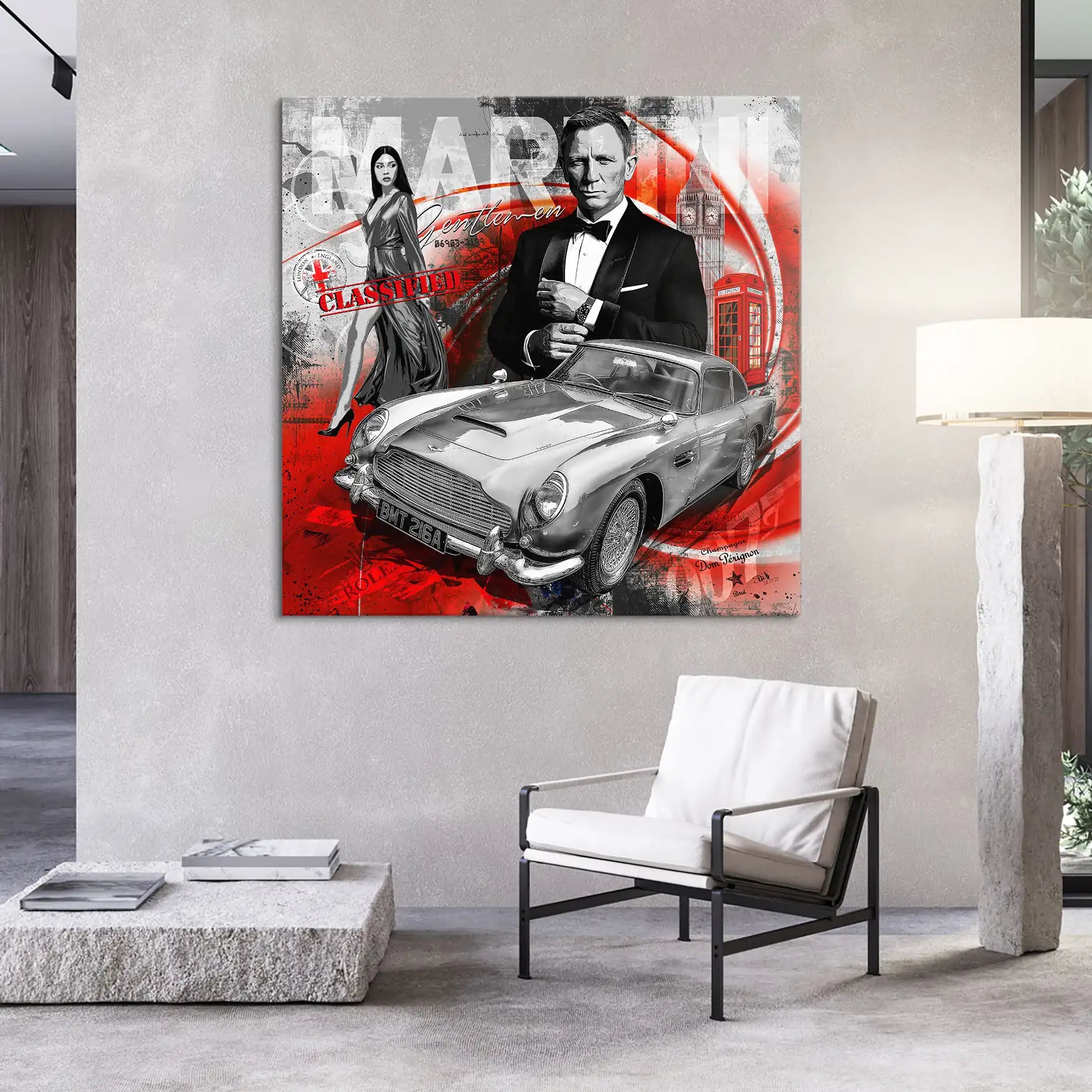 James Bond Martini Art Leinwand Bild INGALERIE