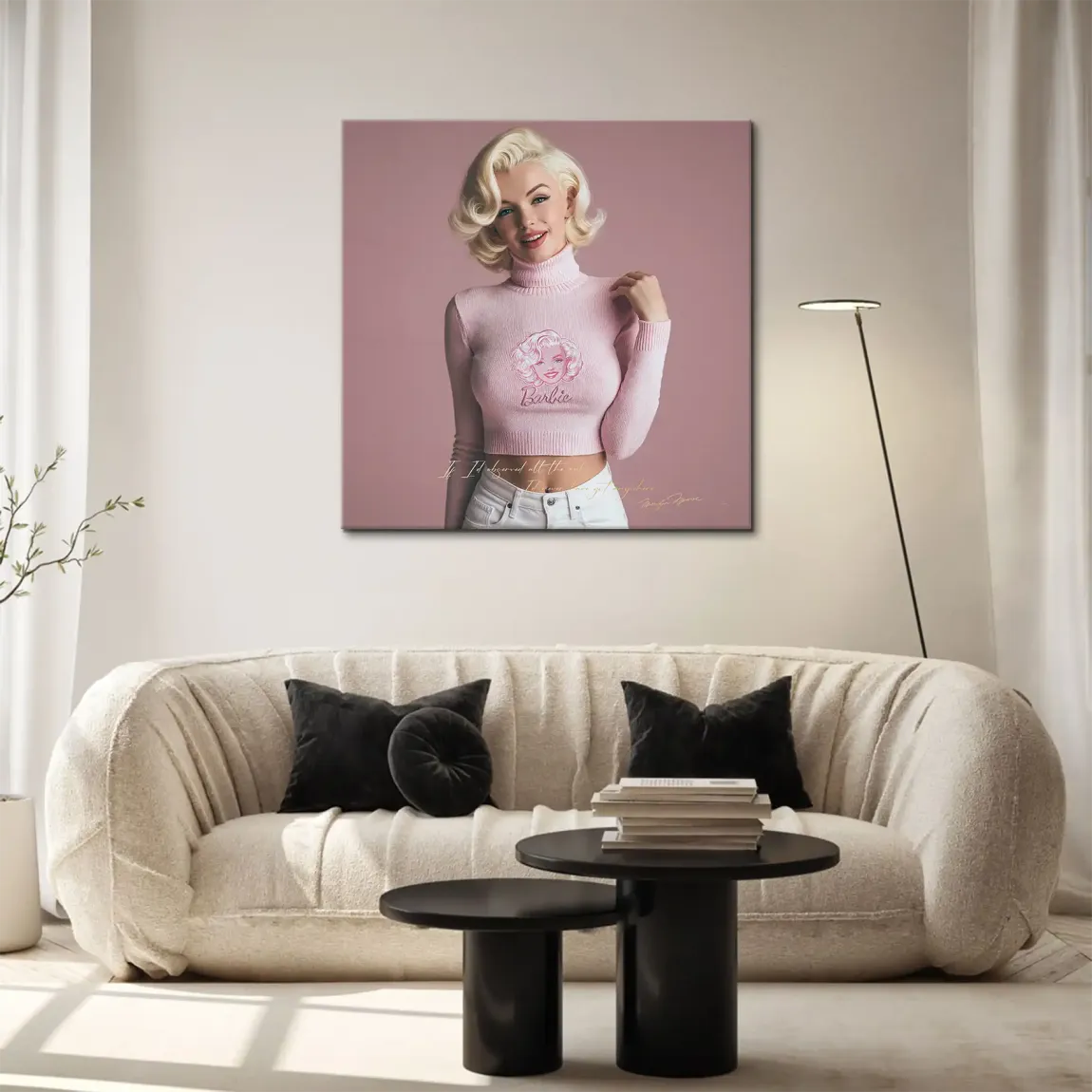 Marilyn Monroe Blush Leinwand Bild