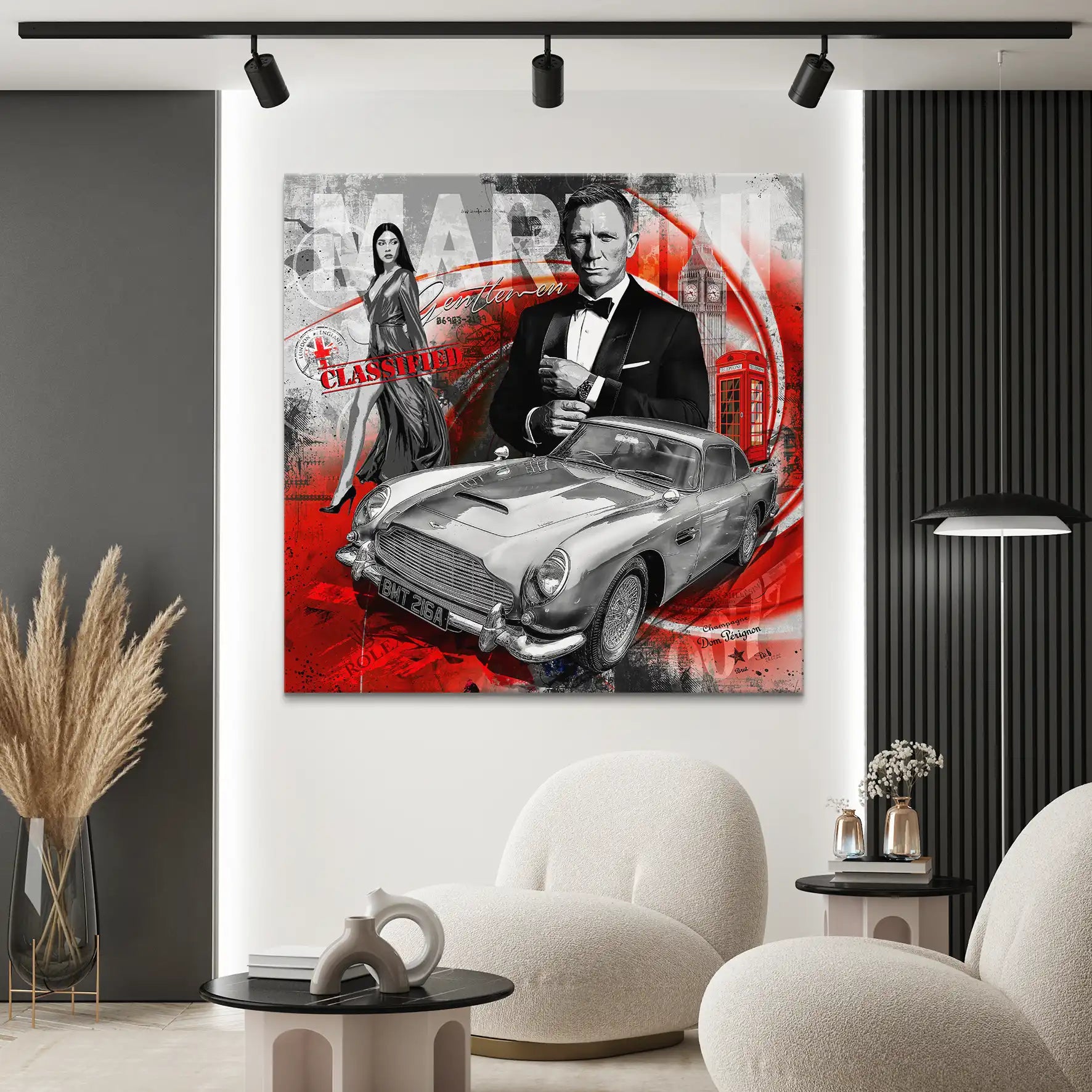 James Bond Martini Art Leinwand Bild INGALERIE