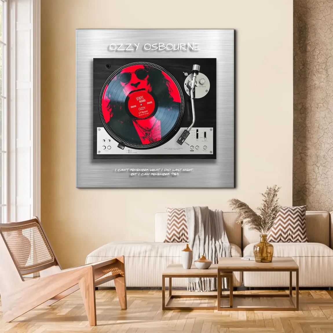 Memory Ozzy Osbourne Leinwand Bild - INGALERIE | Dein Onlineshop für moderne Wandbilder