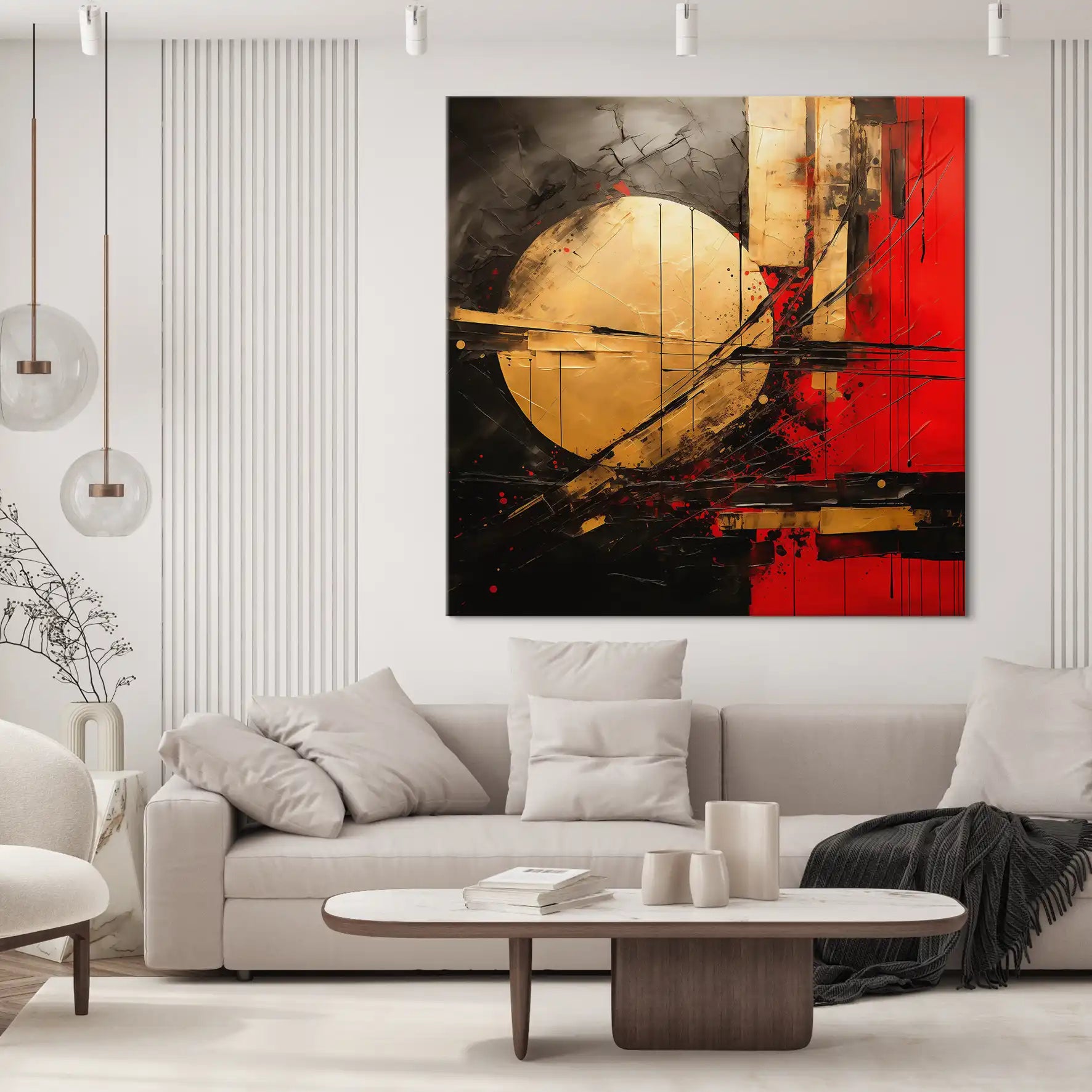 Abstrakt Sun Leinwand Bild INGALERIE