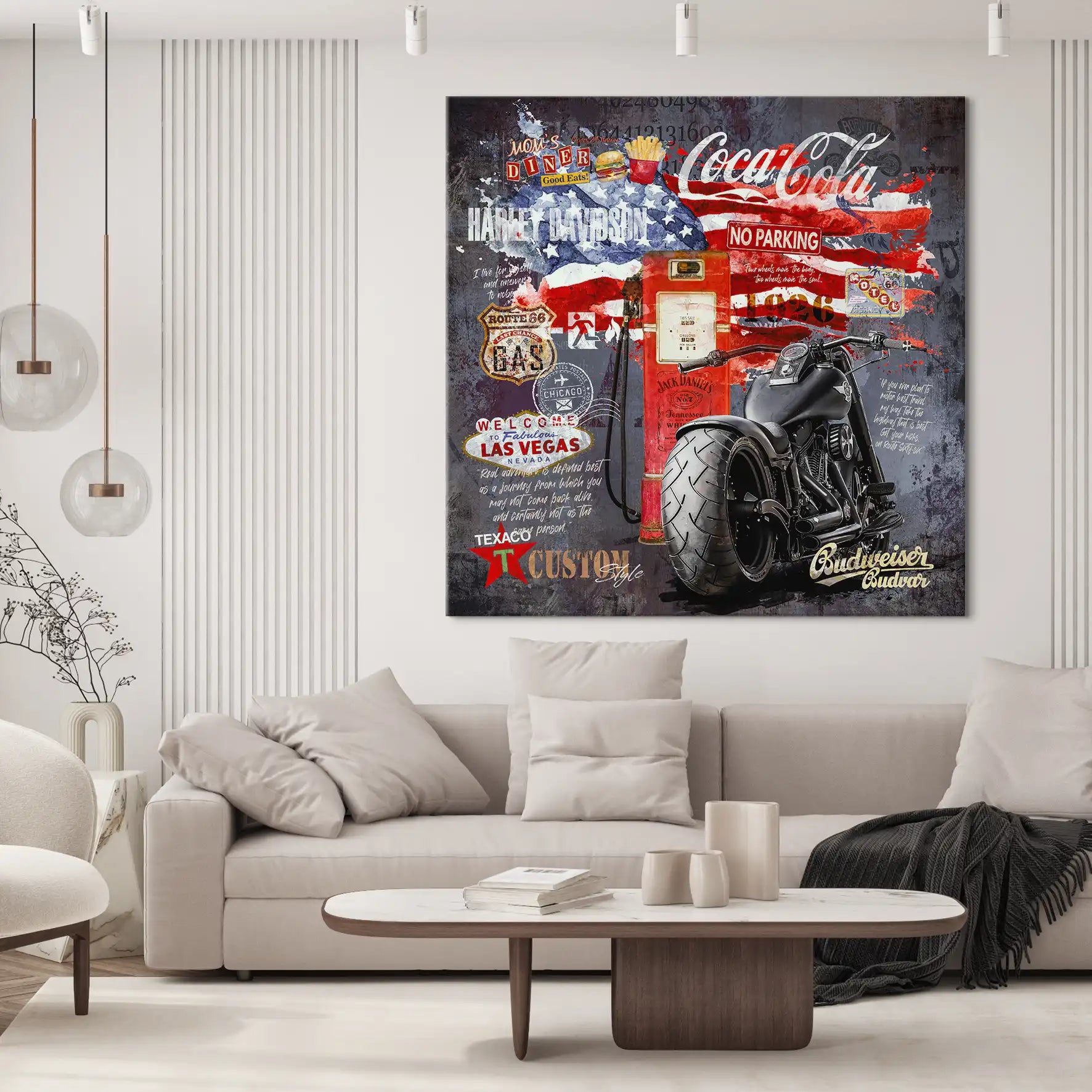 Midnight Ride Legacy – Harley Leinwandbild INGALERIE