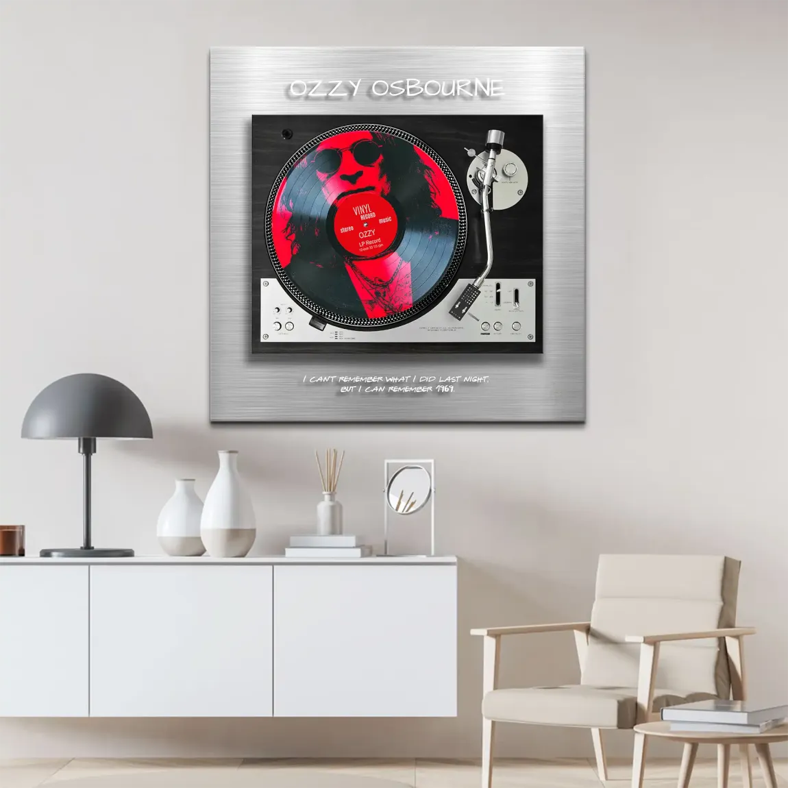 Memory Ozzy Osbourne Leinwand Bild - INGALERIE | Dein Onlineshop für moderne Wandbilder