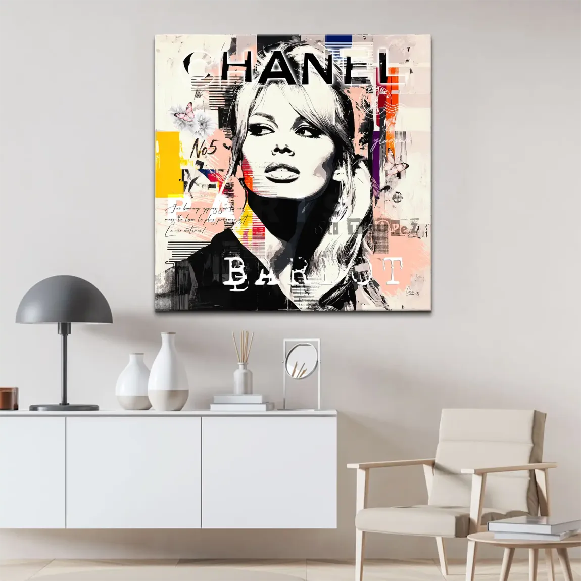 Bardot Ikone Leinwand Bild