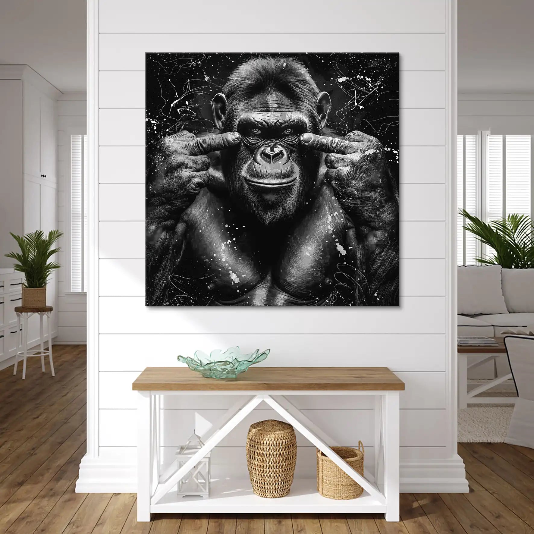 Bad Gorilla Nr.2 Leinwand Bild INGALERIE