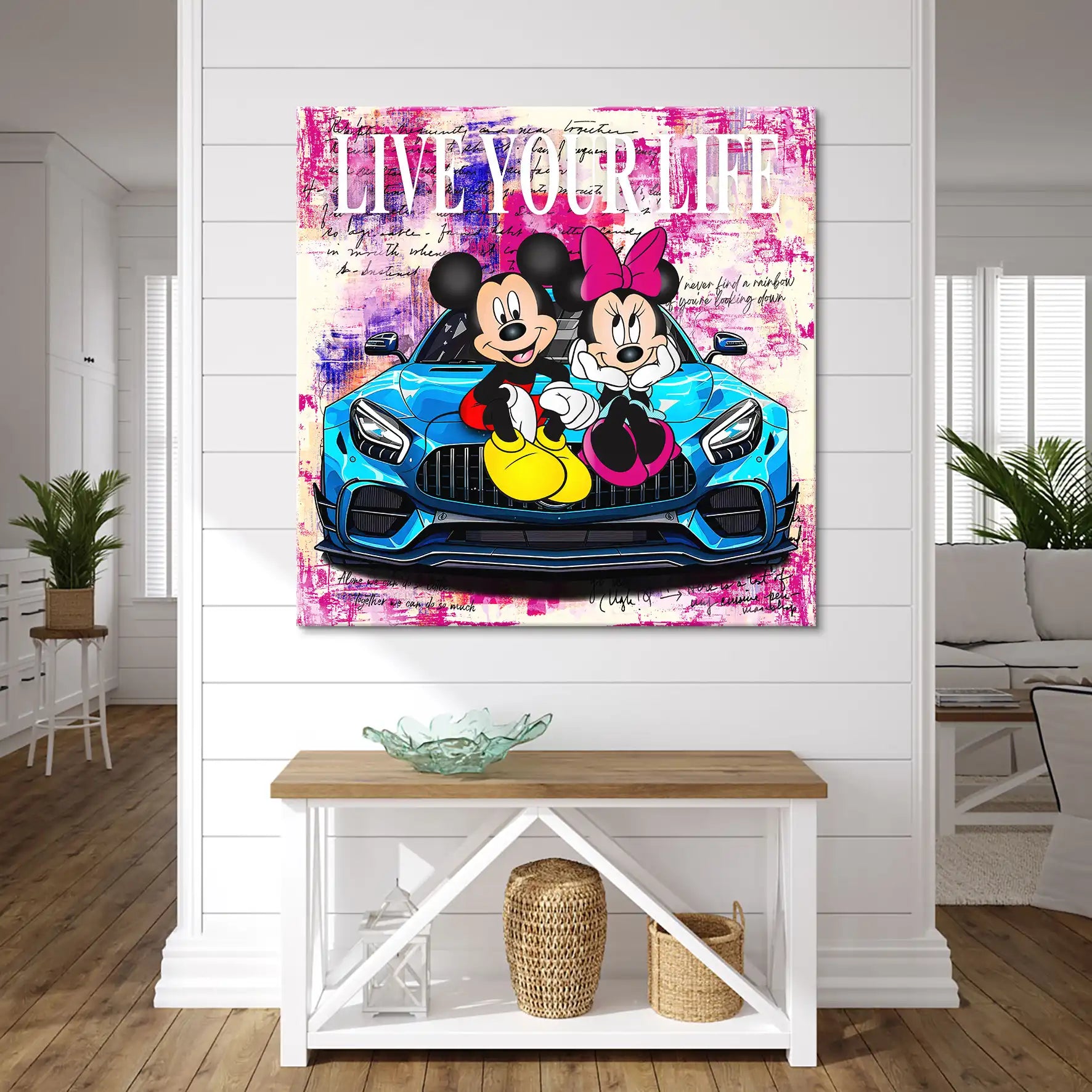 Micky & Minnie Enjoy Nr.2 Leinwand Bild INGALERIE