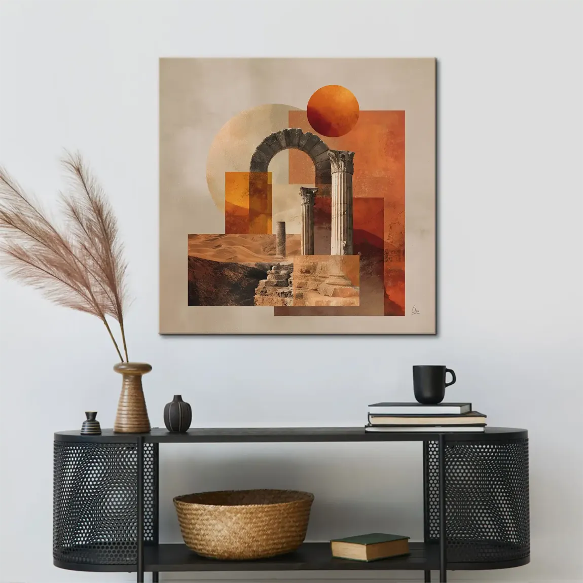 Rom Abstrakt Leinwand Bild