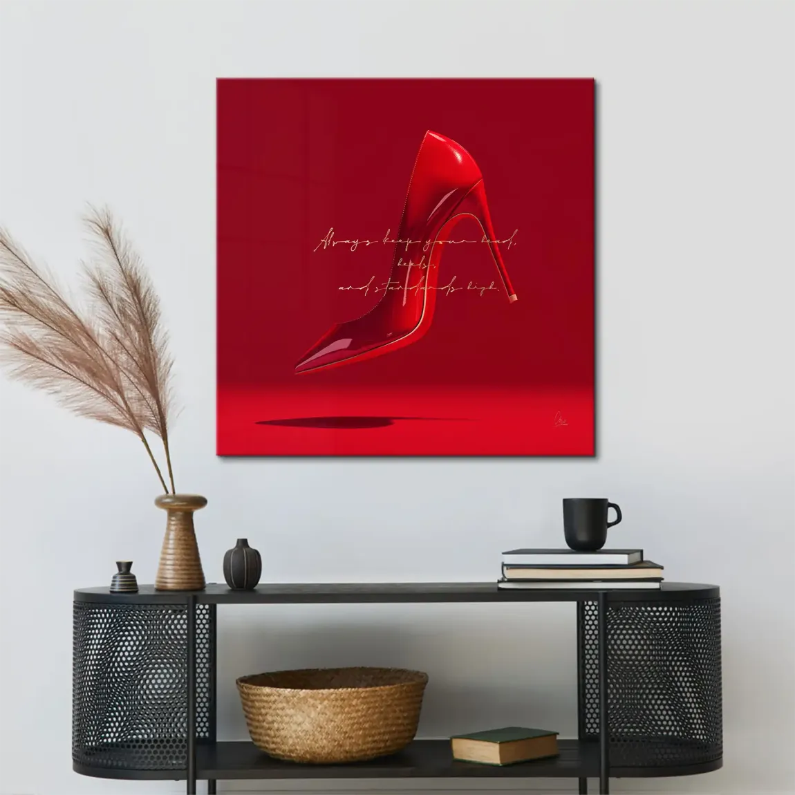 Red Heels Leinwand Bild