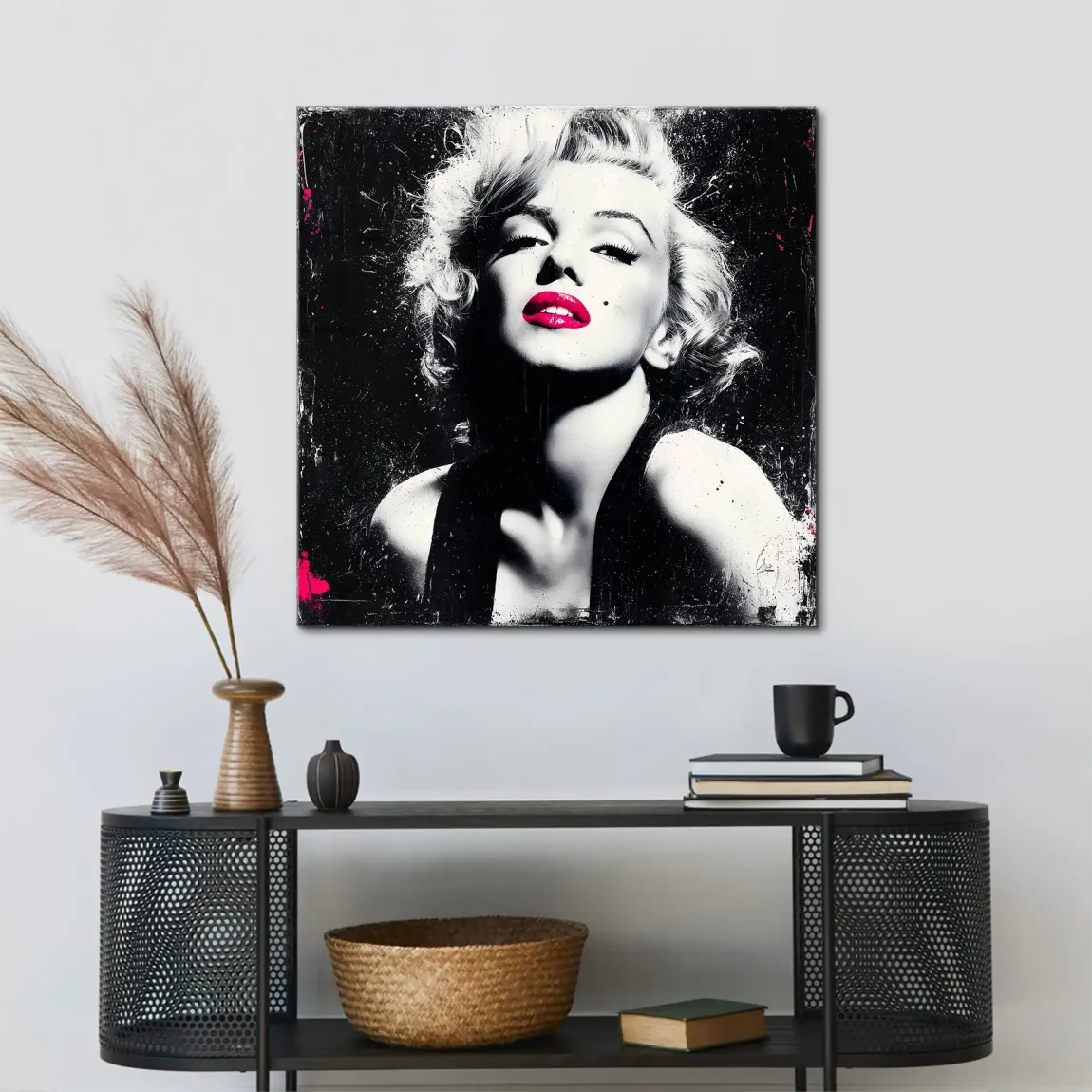 Monroe Noir Art Leinwand Bild
