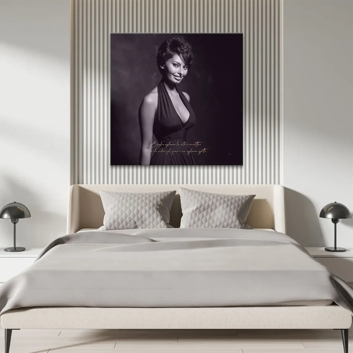 Sophia Zitat Leinwand Bild