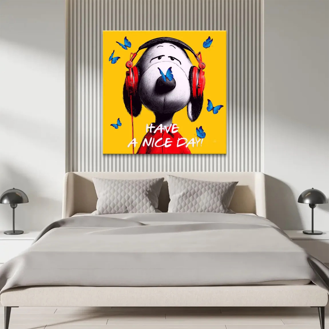 Snoopy Nice Day Leinwand Bild